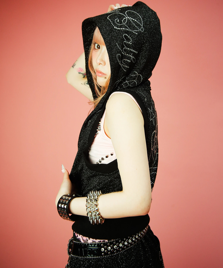 JACKROSE(ジャックローズ) |Candy Galfy/キャンディーガルフィー キラ☆FANCYフーディー ベスト(WOMENS)