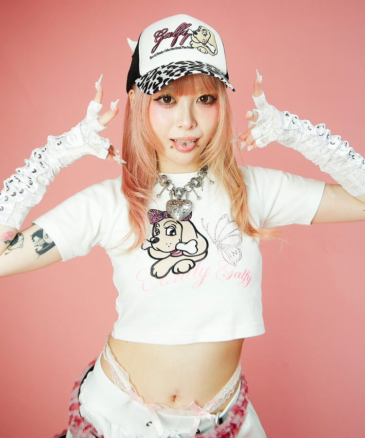 JACKROSE(ジャックローズ) |Candy Galfy/キャンディーガルフィー ピカピカギャルちゃんバタフライチビTee SS(WOMENS)