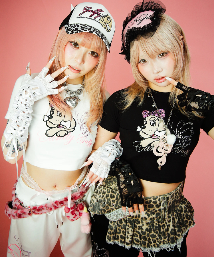 JACKROSE(ジャックローズ) |Candy Galfy/キャンディーガルフィー ピカピカギャルちゃんバタフライチビTee SS(WOMENS)