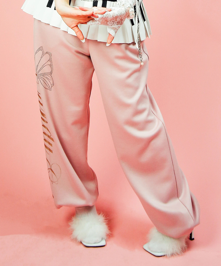 JACKROSE(ジャックローズ) |Candy Galfy/キャンディーガルフィー ピカピカギャルちゃんバタフライスウェットパンツ(WOMENS)