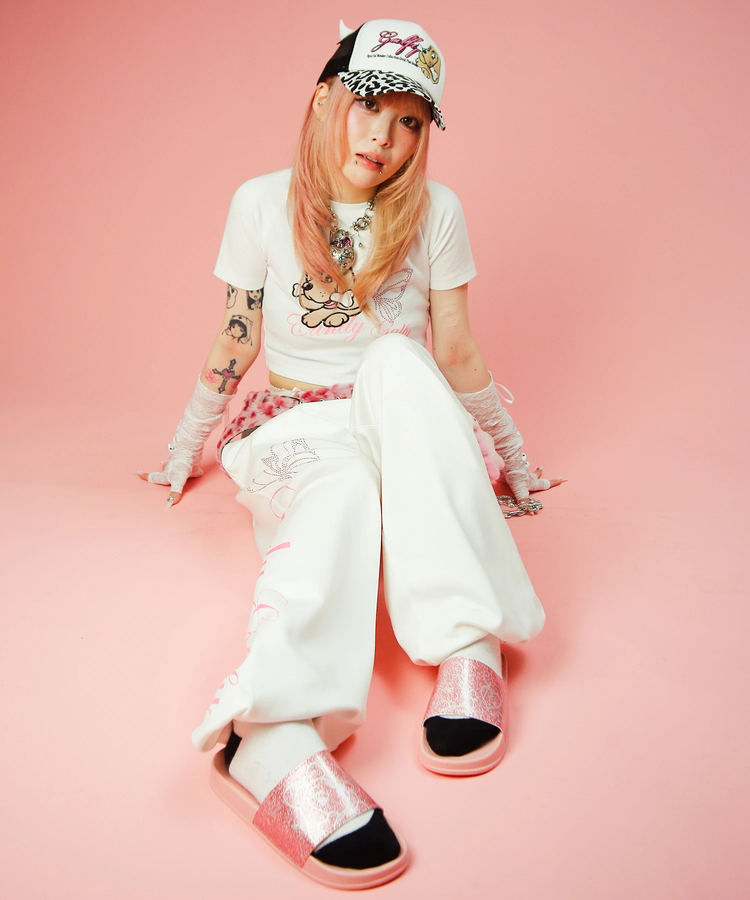 JACKROSE(ジャックローズ) |Candy Galfy/キャンディーガルフィー ピカピカギャルちゃんバタフライスウェットパンツ(WOMENS)