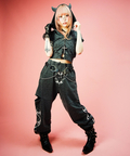 JACKROSE(ジャックローズ) |Candy Galfy/キャンディーガルフィー 病みギャルデビルパーカー SS(WOMENS)
