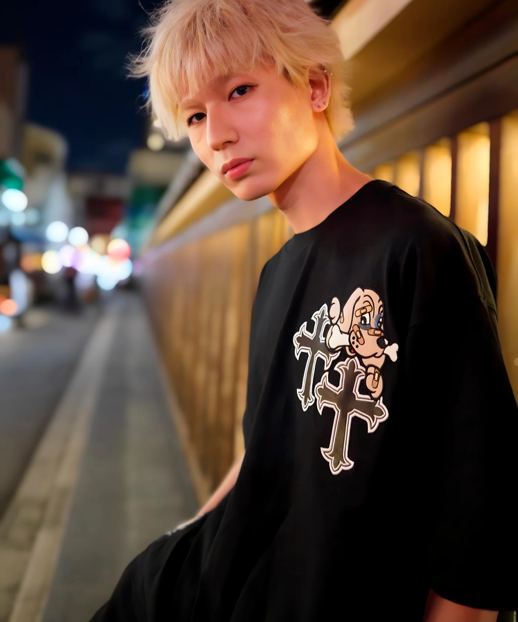 JACKROSE(ジャックローズ) |【GALFY×GALLIS ADDICTION】別注十字架わんわんSS Tee(MENS/WOMENS)
