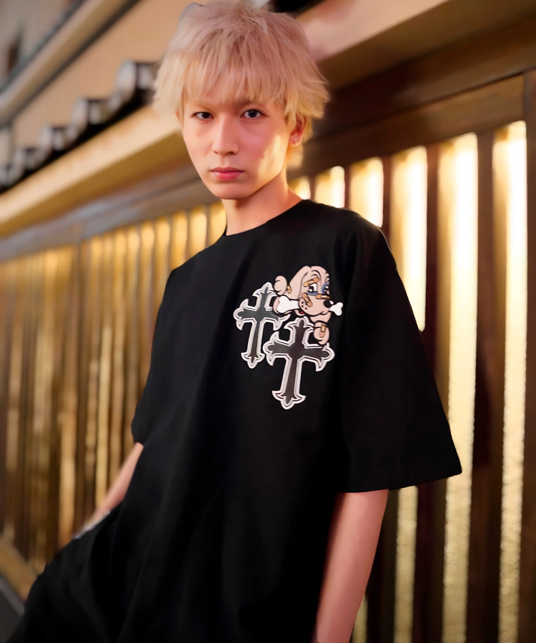 JACKROSE(ジャックローズ) |【GALFY×GALLIS ADDICTION】別注十字架わんわんSS Tee(MENS/WOMENS)