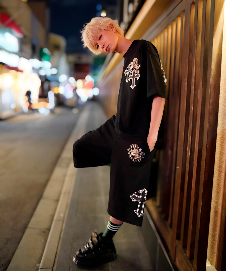JACKROSE(ジャックローズ) |【GALFY×GALLIS ADDICTION】別注十字架わんわんSS Tee(MENS/WOMENS)
