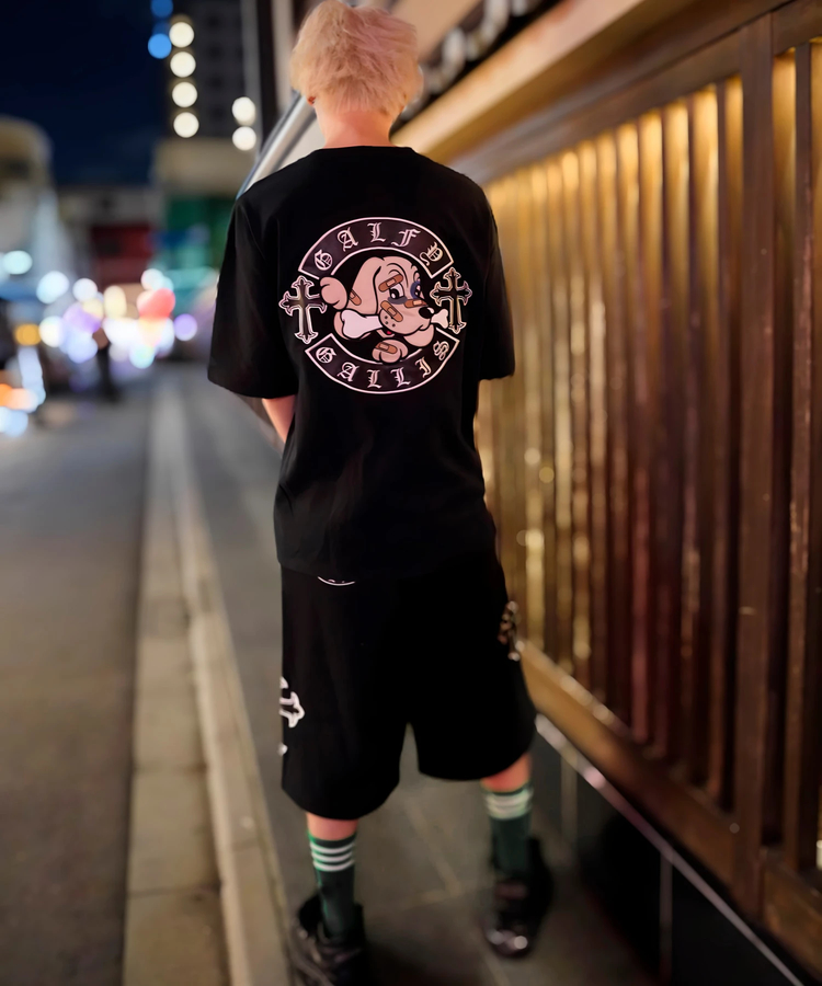 JACKROSE(ジャックローズ) |【GALFY×GALLIS ADDICTION】別注十字架わんわんSS Tee(MENS/WOMENS)
