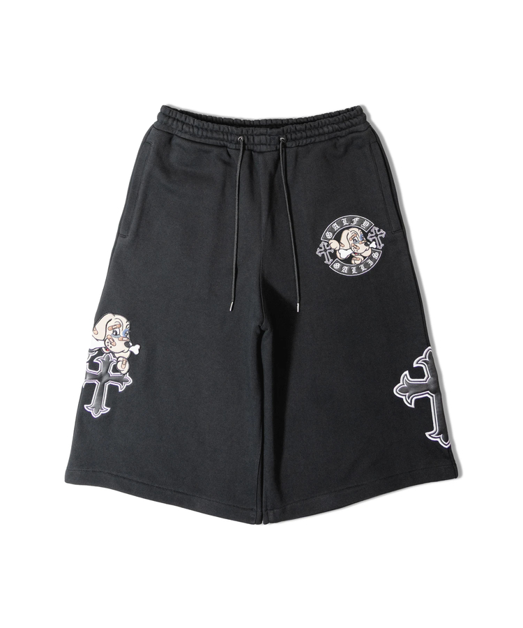 JACKROSE(ジャックローズ) |【GALFY×GALLIS ADDICTION】別注十字架わんわんハーフパンツ(MENS/WOMENS)