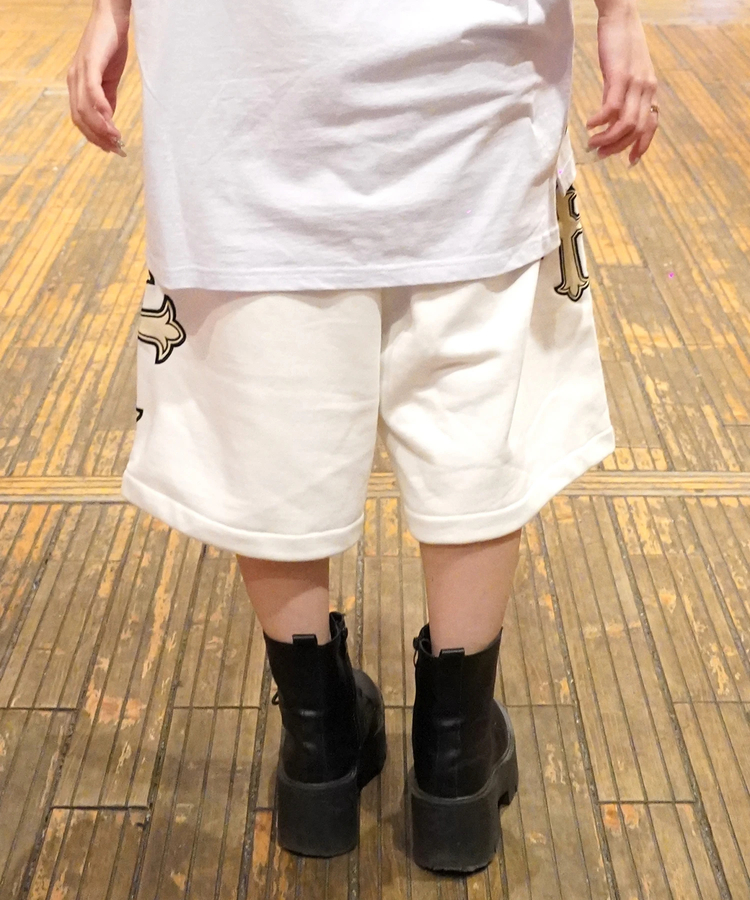 JACKROSE(ジャックローズ) |【GALFY×GALLIS ADDICTION】別注十字架わんわんハーフパンツ(MENS/WOMENS)