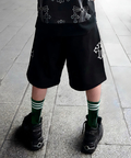 JACKROSE(ジャックローズ) |【GALFY×GALLIS ADDICTION】別注十字架わんわんハーフパンツ(MENS/WOMENS)