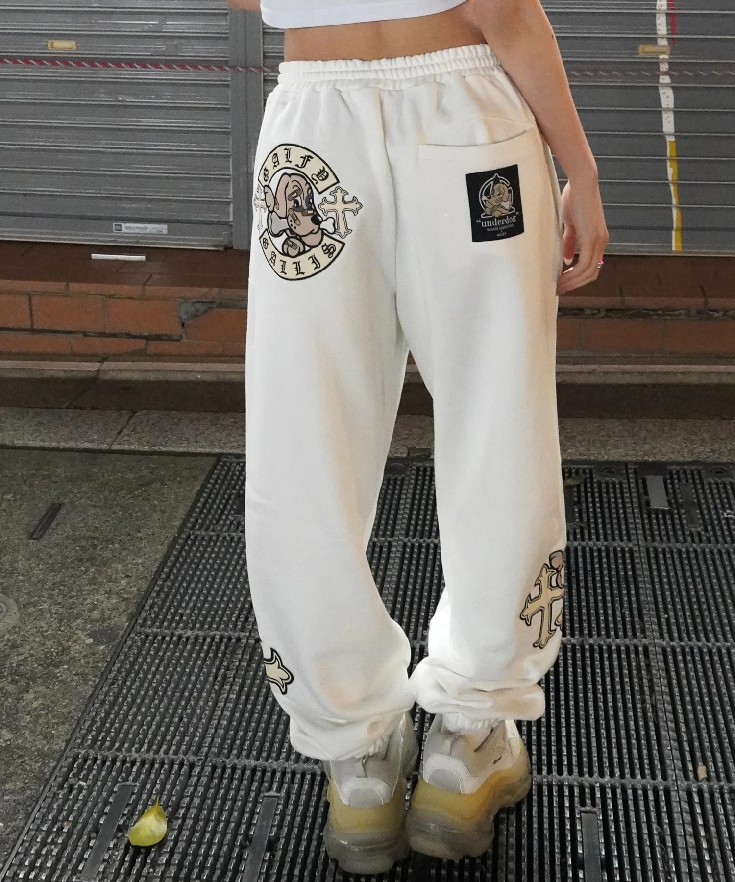 GALFY×GALLIS ADDICTION】別注十字架わんわんスウェットパンツ(MENS