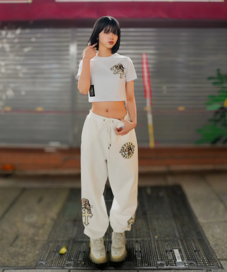 JACKROSE(ジャックローズ) |【GALFY×GALLIS ADDICTION】別注十字架わんわんスウェットパンツ(MENS/WOMENS)