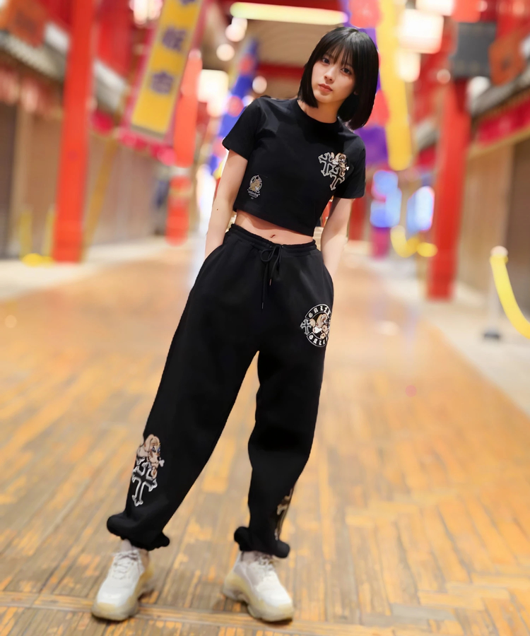JACKROSE(ジャックローズ) |【GALFY×GALLIS ADDICTION】別注十字架わんわんスウェットパンツ(MENS/WOMENS)