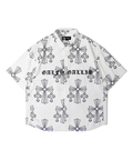 JACKROSE(ジャックローズ) |【GALFY×GALLIS ADDICTION】別注十字架わんわん柄SSシャツ(MENS)