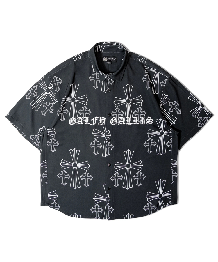 JACKROSE(ジャックローズ) |【GALFY×GALLIS ADDICTION】別注十字架わんわん柄SSシャツ(MENS)