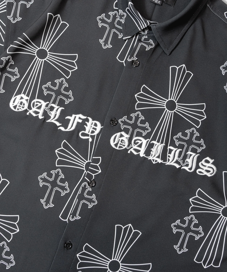 JACKROSE(ジャックローズ) |【GALFY×GALLIS ADDICTION】別注十字架わんわん柄SSシャツ(MENS)