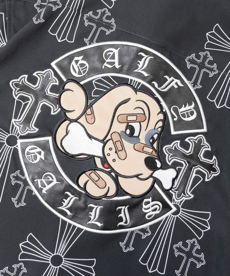 JACKROSE(ジャックローズ) |【GALFY×GALLIS ADDICTION】別注十字架わんわん柄SSシャツ(MENS)