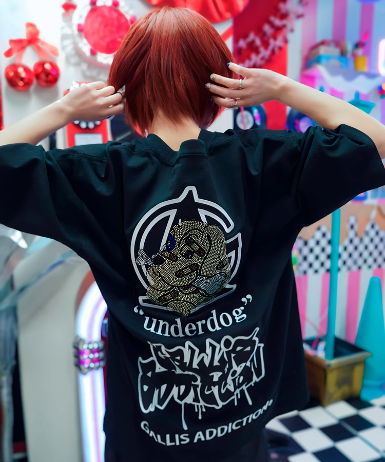 JACKROSE(ジャックローズ) |【GALFY×GALLIS ADDICTION】安定の別注キラキラ犬SS Tee(MENS)