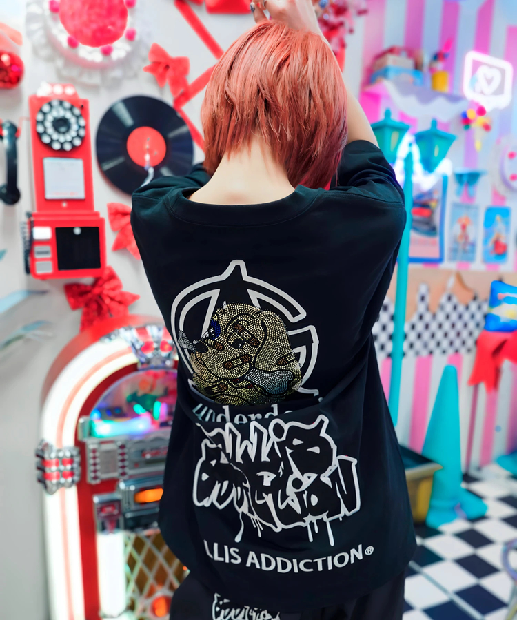 JACKROSE(ジャックローズ) |【GALFY×GALLIS ADDICTION】安定の別注キラキラ犬SS Tee(MENS)
