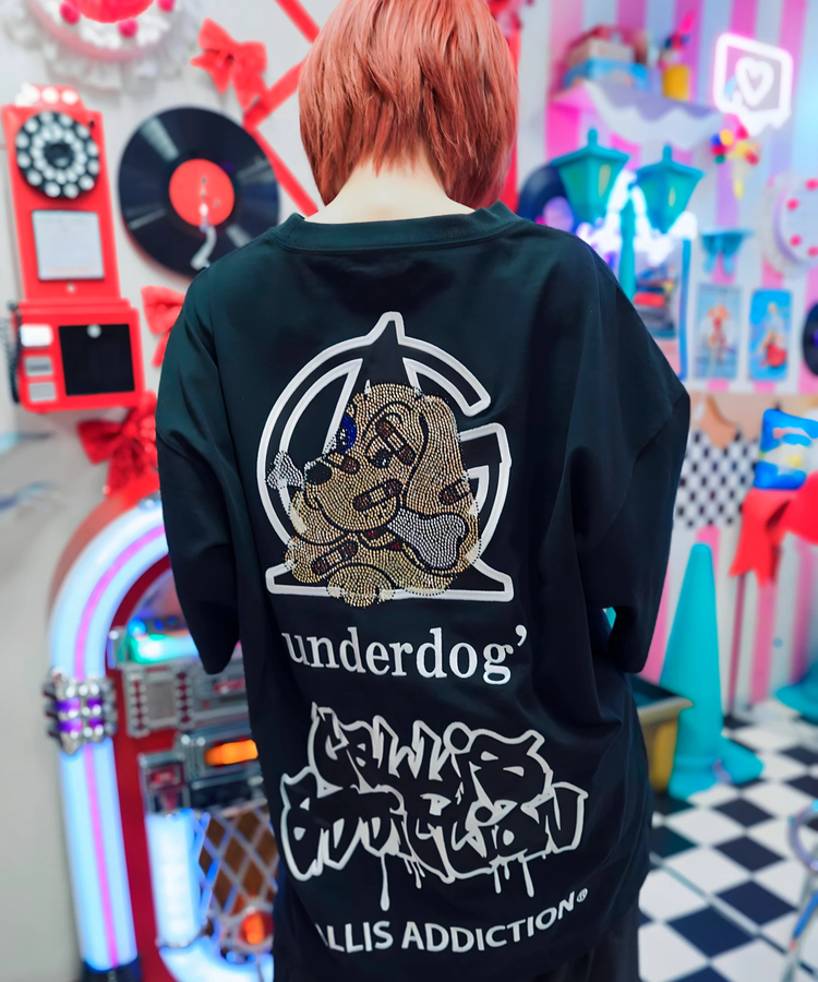 JACKROSE(ジャックローズ) |【GALFY×GALLIS ADDICTION】安定の別注キラキラ犬SS Tee(MENS)