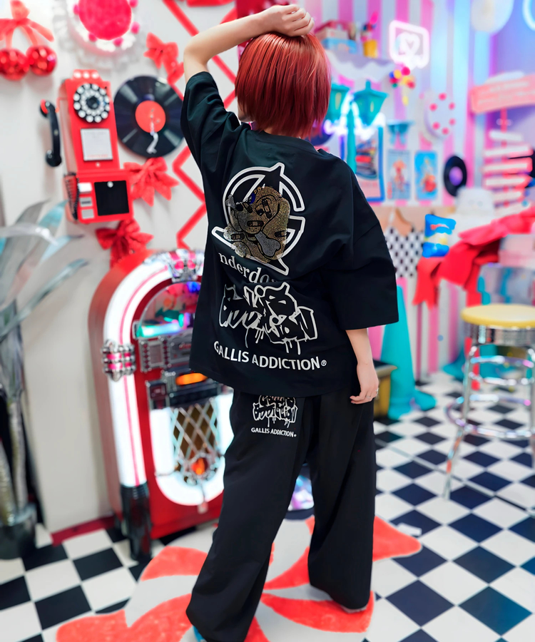 JACKROSE(ジャックローズ) |【GALFY×GALLIS ADDICTION】安定の別注キラキラ犬SS Tee(MENS)