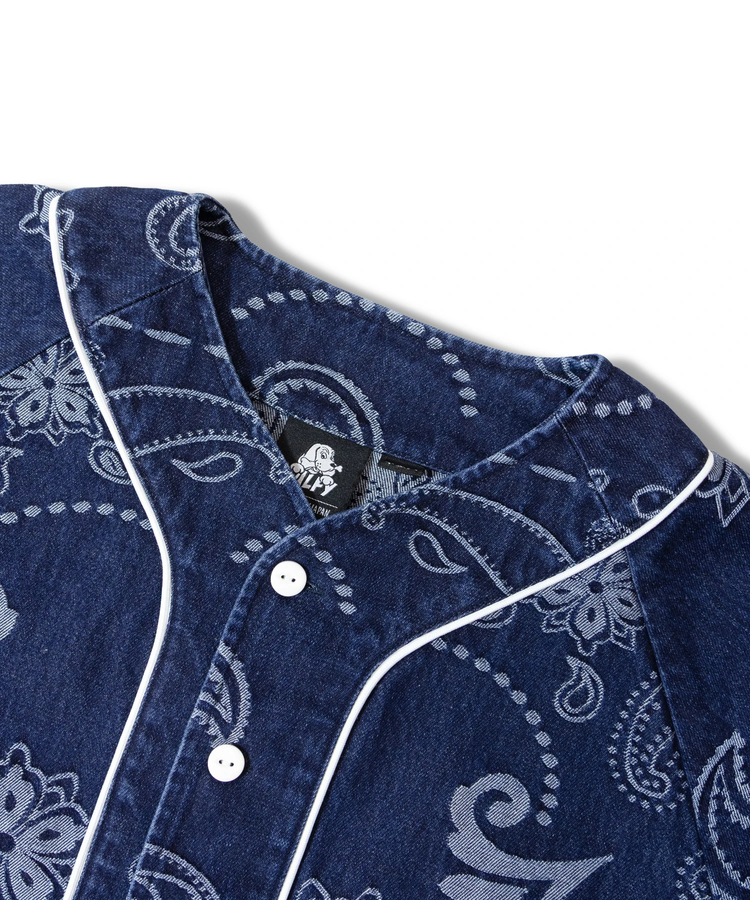 JACKROSE(ジャックローズ) |【GALFY×GALLIS ADDICTION】安定の別注デニムベースボールSSシャツ(MENS)