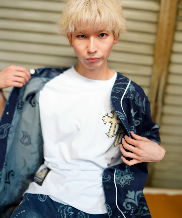 JACKROSE(ジャックローズ) |【GALFY×GALLIS ADDICTION】安定の別注デニムベースボールSSシャツ(MENS)