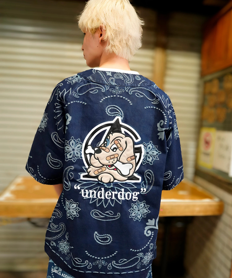JACKROSE(ジャックローズ) |【GALFY×GALLIS ADDICTION】安定の別注デニムベースボールSSシャツ(MENS)