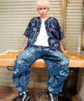 JACKROSE(ジャックローズ) |【GALFY×GALLIS ADDICTION】安定の別注デニムベースボールSSシャツ(MENS)
