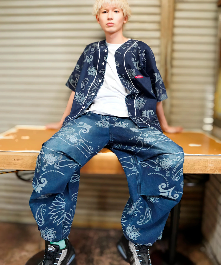 JACKROSE(ジャックローズ) |【GALFY×GALLIS ADDICTION】安定の別注デニムベースボールSSシャツ(MENS)