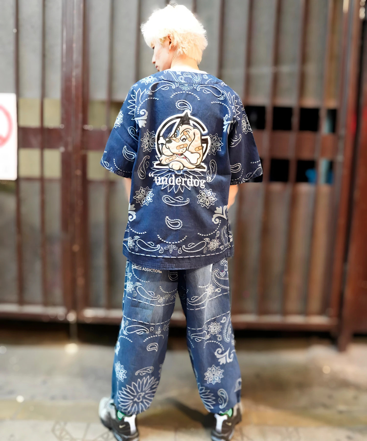 JACKROSE(ジャックローズ) |【GALFY×GALLIS ADDICTION】安定の別注デニムベースボールSSシャツ(MENS)