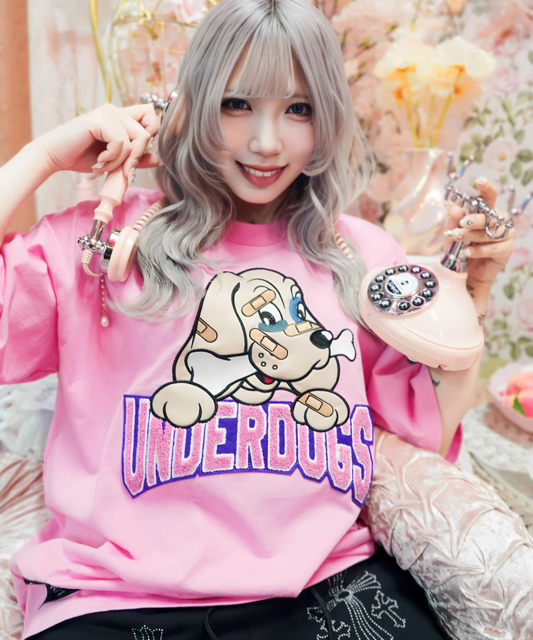 JACKROSE(ジャックローズ) |【GALFY×GALLIS ADDICTION】別注わんわん大学SS Tee(MENS/WOMENS)