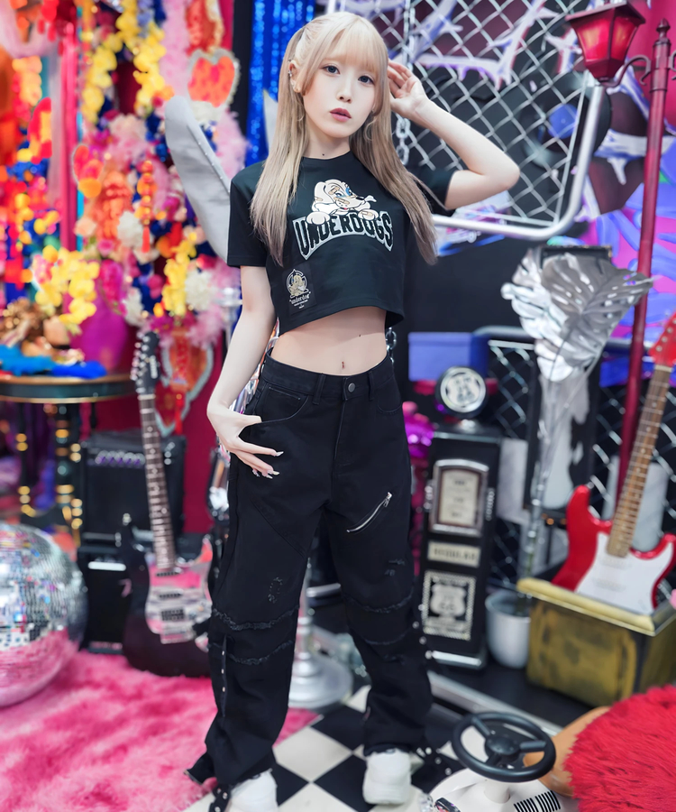 JACKROSE(ジャックローズ) |【GALFY×GALLIS ADDICTION】別注わんわん大学SS Tee(MENS/WOMENS)
