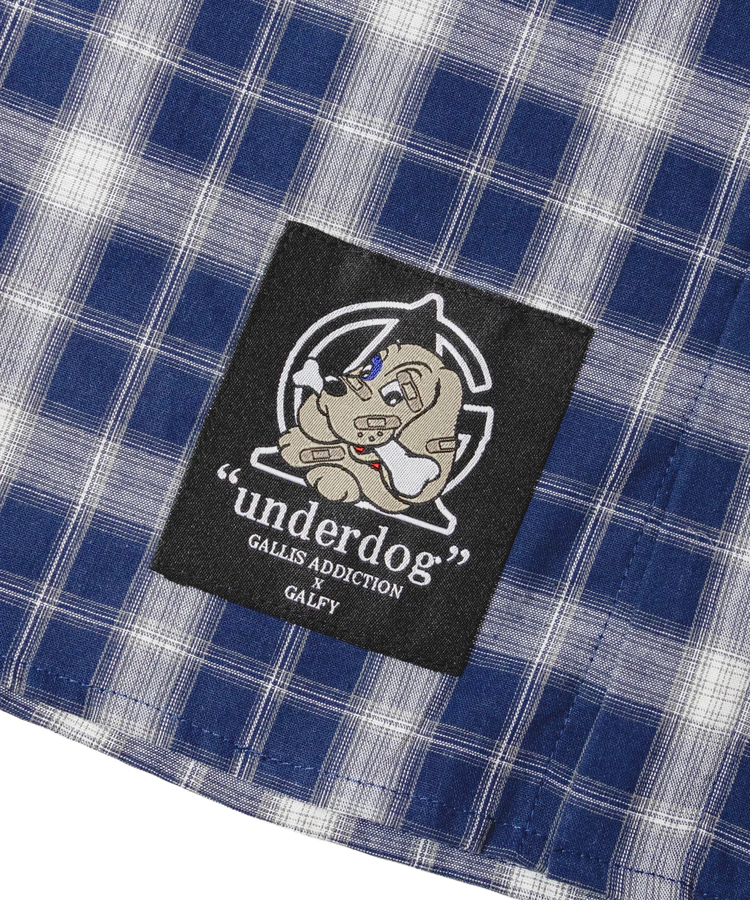 JACKROSE(ジャックローズ) |【GALFY×GALLIS ADDICTION】安心の十字架キラキラチェックSSシャツ(MENS)