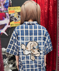 JACKROSE(ジャックローズ) |【GALFY×GALLIS ADDICTION】安心の十字架キラキラチェックSSシャツ(MENS)