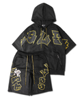 JACKROSE(ジャックローズ) |【GALFY×GALLIS ADDICTION】スウェードキラキラ半袖SETUP(MENS)