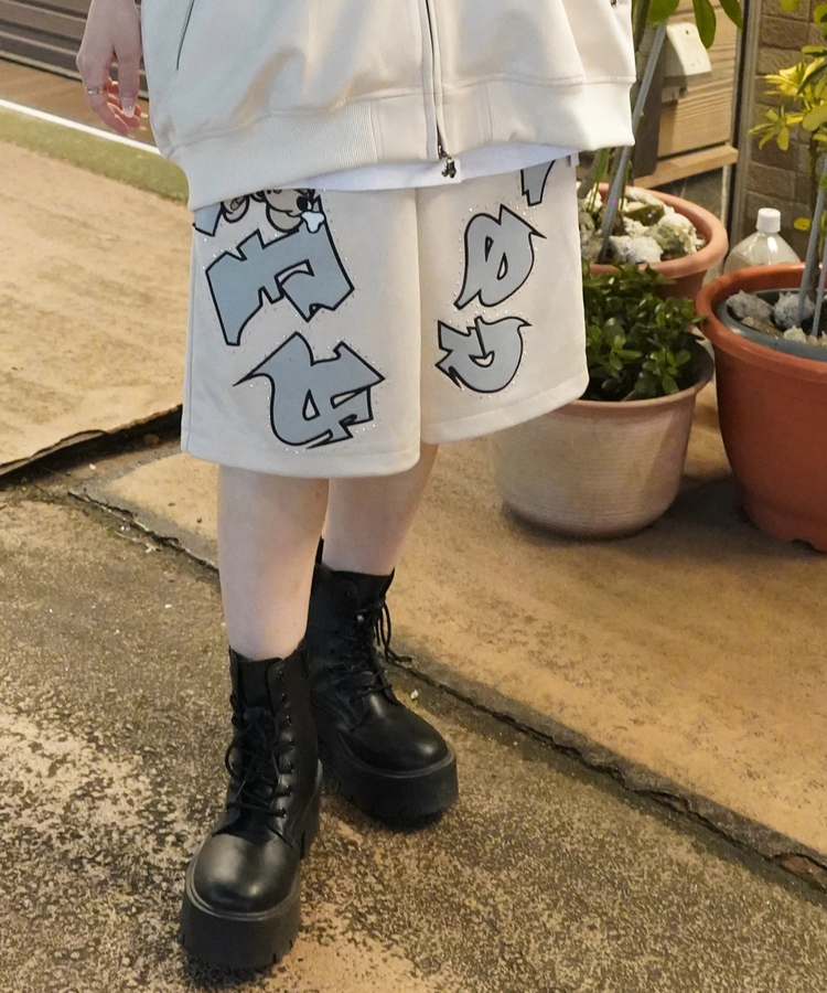 JACKROSE(ジャックローズ) |【GALFY×GALLIS ADDICTION】スウェードキラキラ半袖SETUP(MENS)