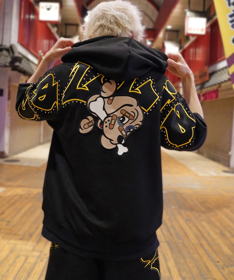 JACKROSE(ジャックローズ) |【GALFY×GALLIS ADDICTION】スウェードキラキラ半袖SETUP(MENS)