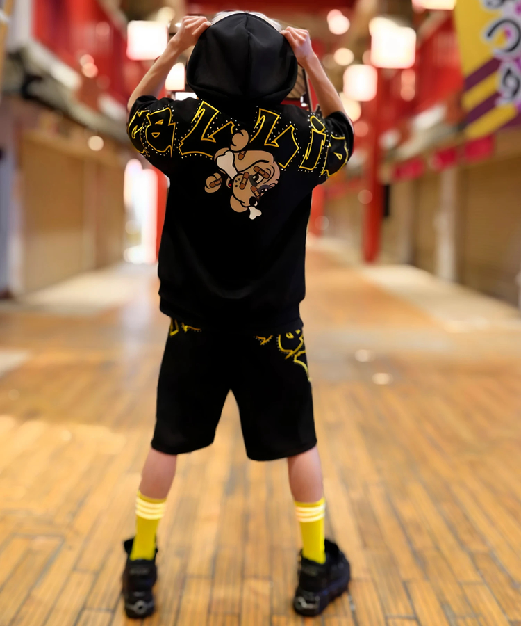 JACKROSE(ジャックローズ) |【GALFY×GALLIS ADDICTION】スウェードキラキラ半袖SETUP(MENS)