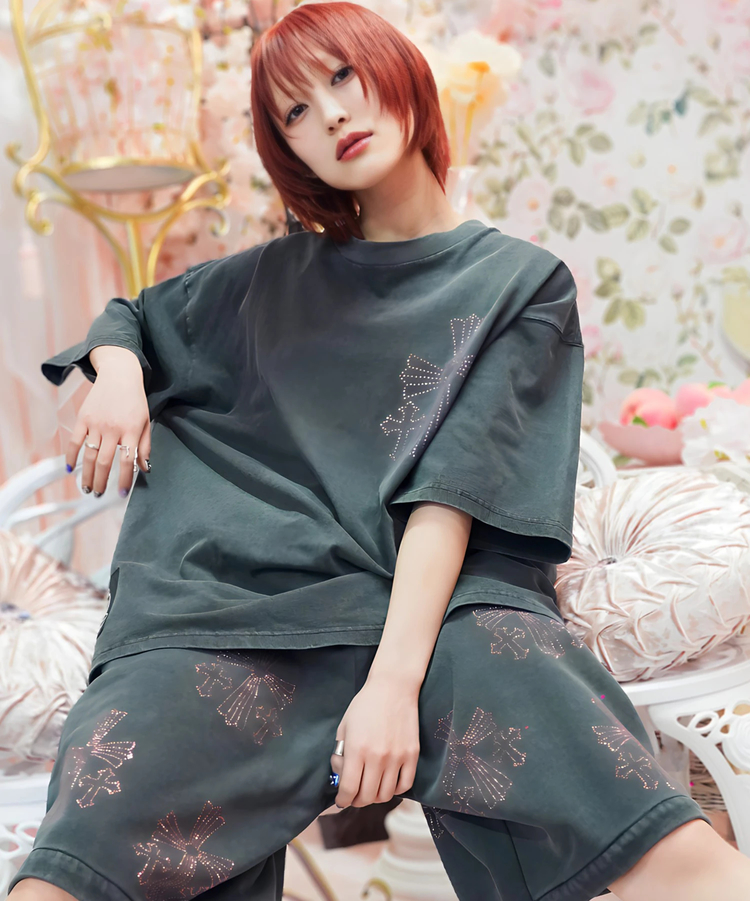 JACKROSE(ジャックローズ) |【GALFY×GALLIS ADDICTION】安心の十字架キラキラ半袖SETUP(MENS)
