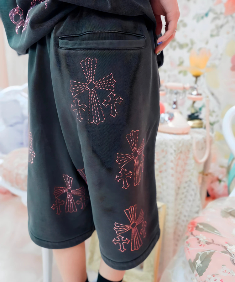 JACKROSE(ジャックローズ) |【GALFY×GALLIS ADDICTION】安心の十字架キラキラ半袖SETUP(MENS)