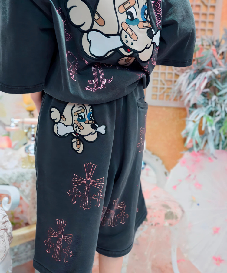 JACKROSE(ジャックローズ) |【GALFY×GALLIS ADDICTION】安心の十字架キラキラ半袖SETUP(MENS)