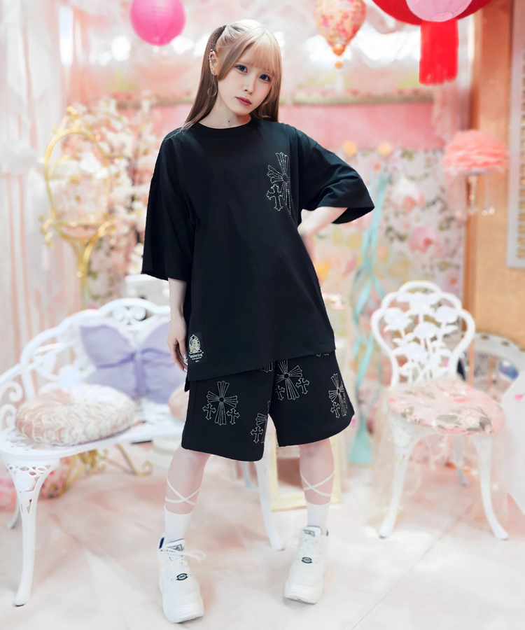 JACKROSE(ジャックローズ) |【GALFY×GALLIS ADDICTION】安心の十字架キラキラ半袖SETUP(MENS)