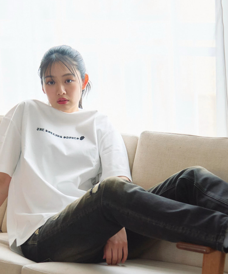 JACKROSE(ジャックローズ) |【The Rolling Stones×JACKROSE】 シルケット天竺・リップス&タン・ラインストーンSSTEE(MENS)