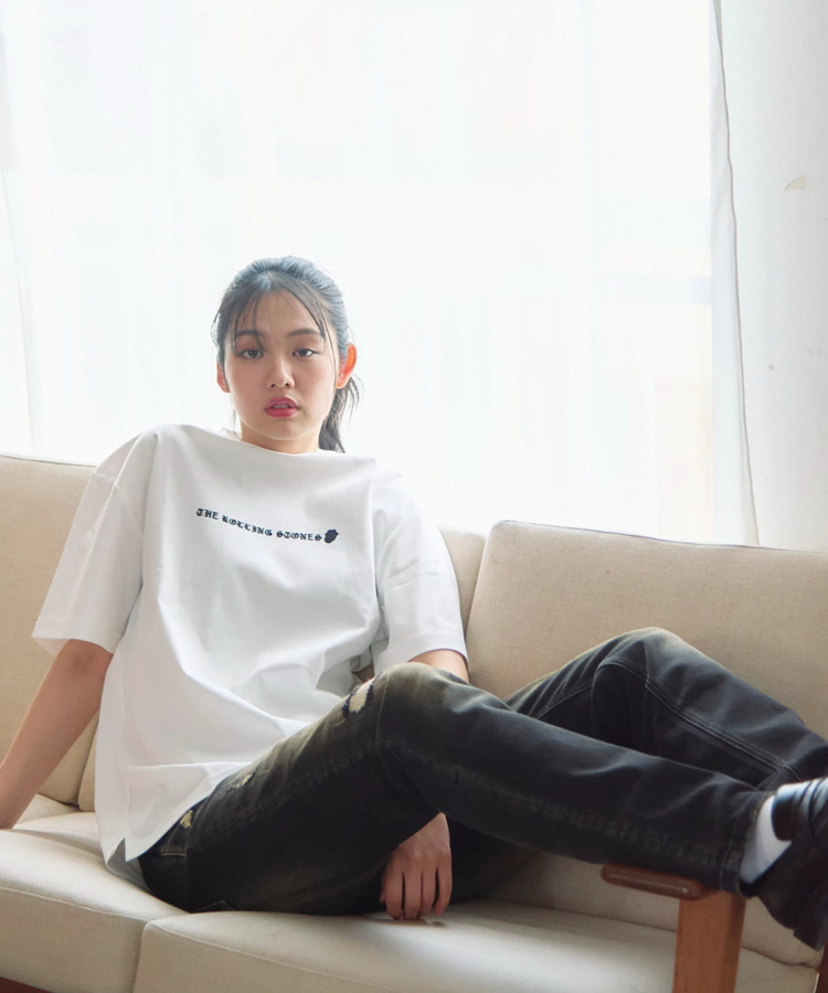 JACKROSE(ジャックローズ) |【The Rolling Stones×JACKROSE】 シルケット天竺・リップス&タン・ラインストーンSSTEE(MENS)