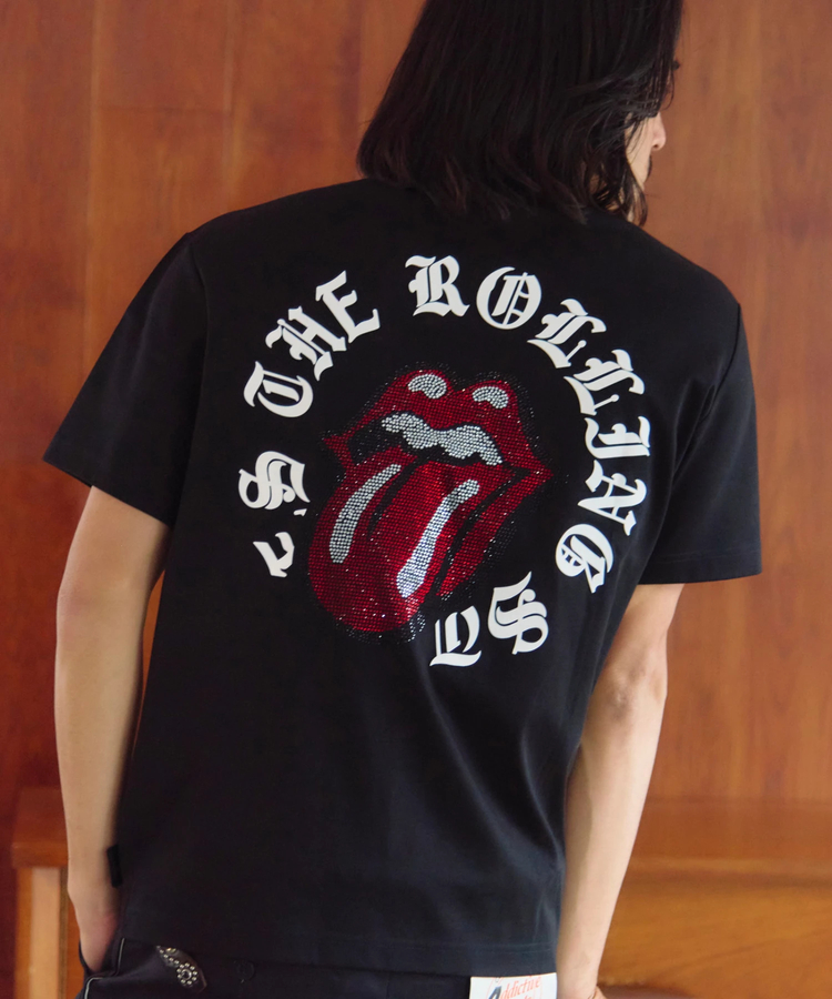 JACKROSE(ジャックローズ) |【The Rolling Stones×JACKROSE】 シルケット天竺・リップス&タン・ラインストーンSSTEE(MENS)