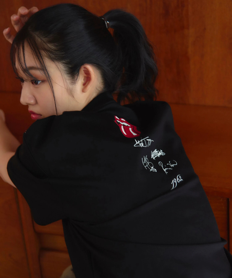 JACKROSE(ジャックローズ) |【The Rolling Stones×JACKROSE】 シルケット天竺・ロゴ・ラインストーンSSTEE(MENS)