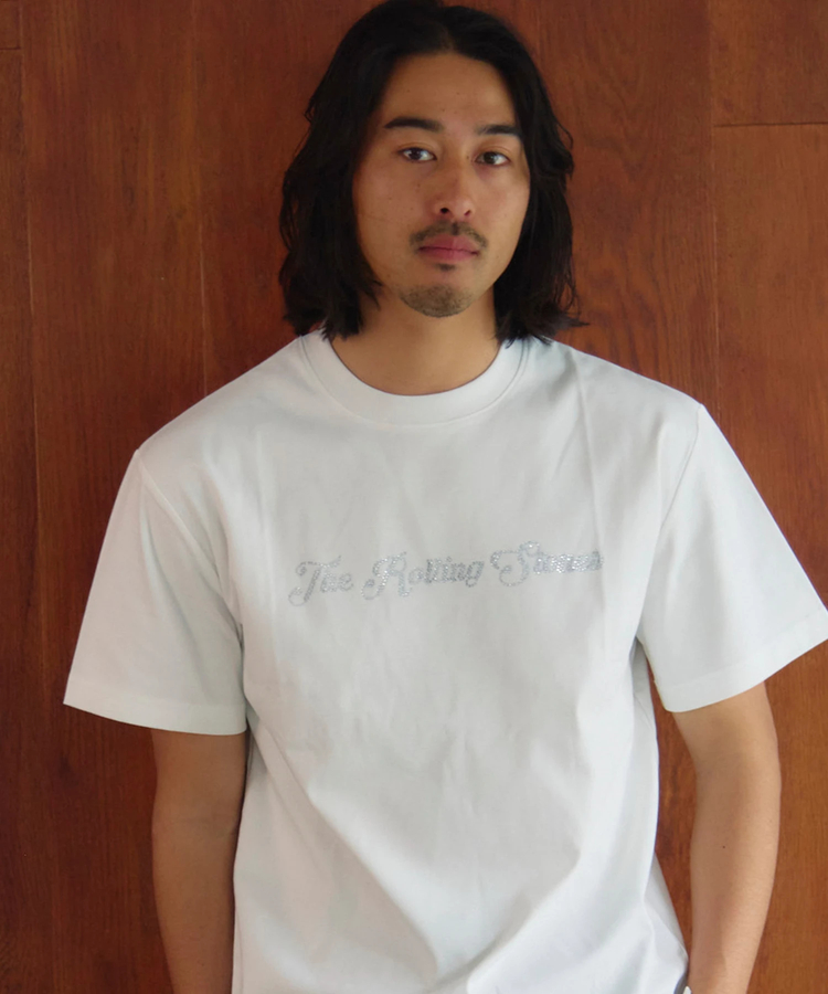 JACKROSE(ジャックローズ) |【The Rolling Stones×JACKROSE】 シルケット天竺・ロゴ・ラインストーンSSTEE(MENS)