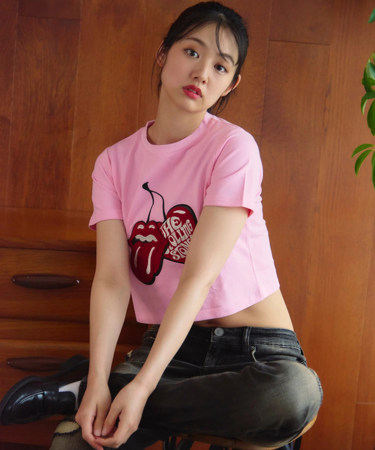 JACKROSE(ジャックローズ) |【The Rolling Stones×JACKROSE】サクランボ・リップス&タン クロップド丈 SSTEE(WOMENS)