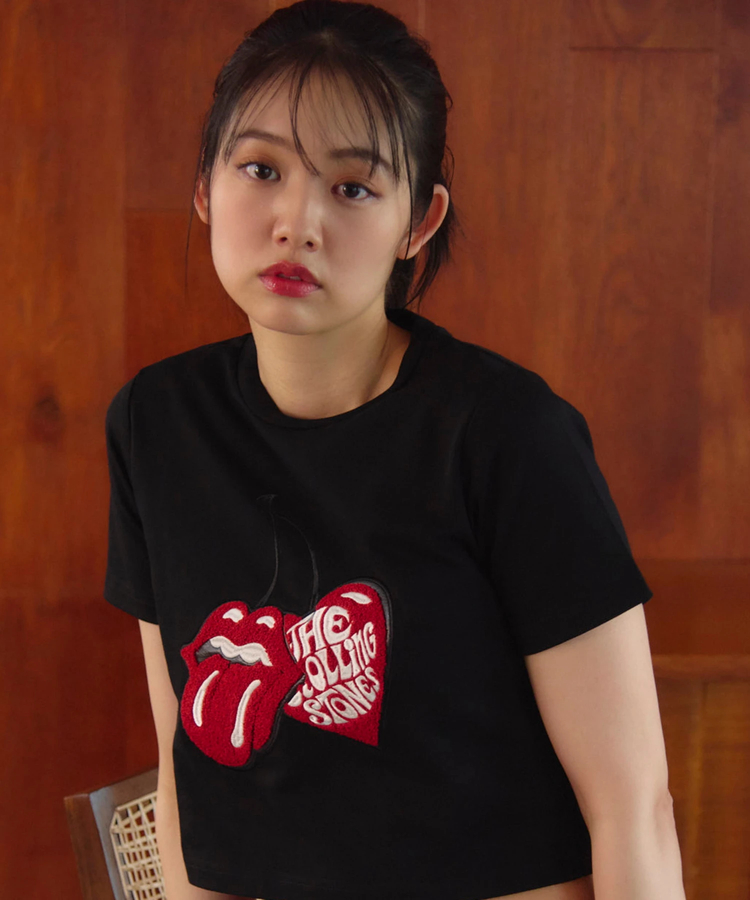 JACKROSE(ジャックローズ) |【The Rolling Stones×JACKROSE】サクランボ・リップス&タン クロップド丈 SSTEE(WOMENS)