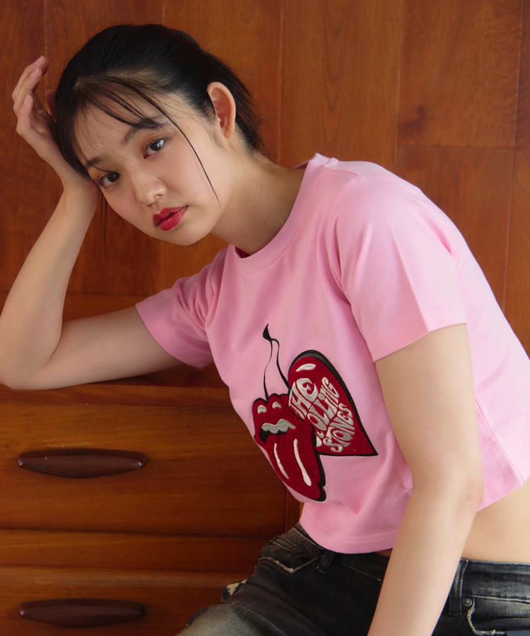 JACKROSE(ジャックローズ) |【The Rolling Stones×JACKROSE】サクランボ・リップス&タン クロップド丈 SSTEE(WOMENS)